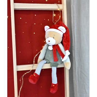DOUDOU ET COMPAGNIE DOUDOU przytulanka chochlik świąteczny  40 cm Farceur Cotillon