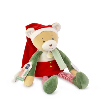 DOUDOU ET COMPAGNIE DOUDOU przytulanka chochlik świąteczny  40 cm Farceur Cannelle