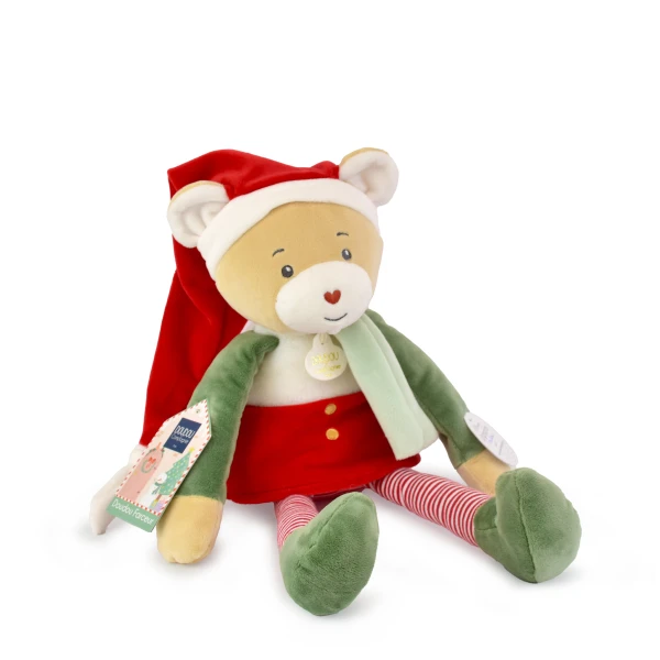DOUDOU ET COMPAGNIE DOUDOU przytulanka chochlik świąteczny  40 cm Farceur Cannelle