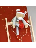DOUDOU ET COMPAGNIE DOUDOU przytulanka chochlik świąteczny  40 cm Farceur Cotillon