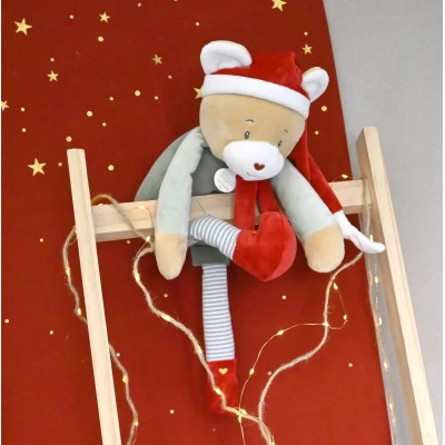 DOUDOU ET COMPAGNIE DOUDOU przytulanka chochlik świąteczny  40 cm Farceur Cotillon