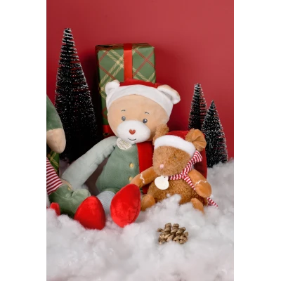DOUDOU ET COMPAGNIE DOUDOU przytulanka chochlik świąteczny  40 cm Farceur Cotillon