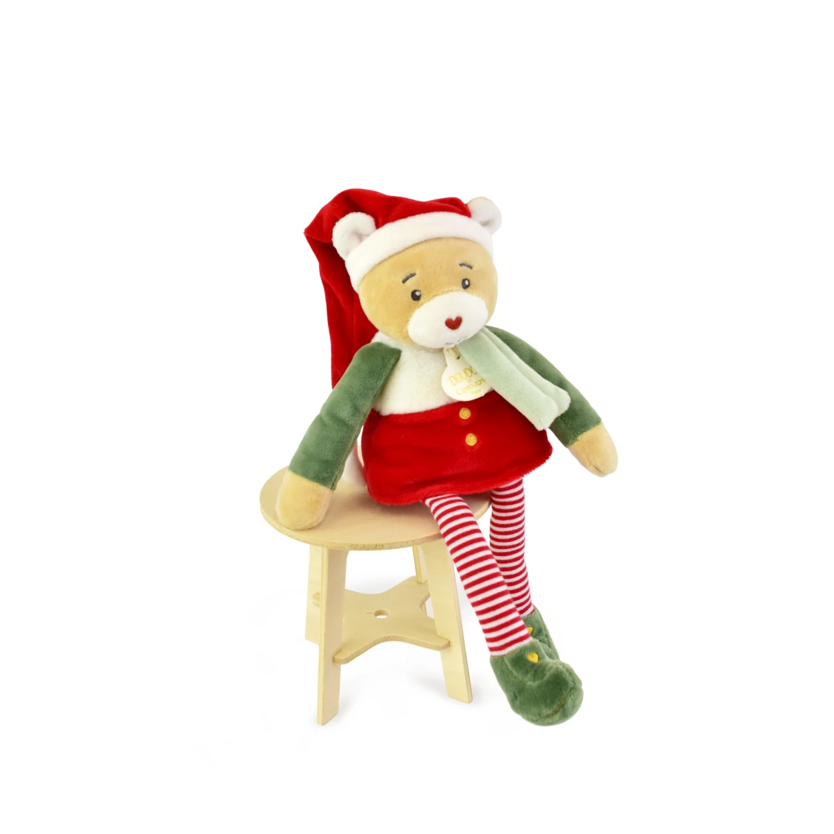 DOUDOU ET COMPAGNIE DOUDOU przytulanka chochlik świąteczny  40 cm Farceur Cannelle