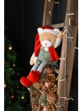 DOUDOU ET COMPAGNIE DOUDOU przytulanka chochlik świąteczny  40 cm Farceur Cotillon