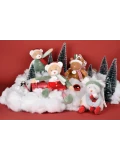 DOUDOU ET COMPAGNIE DOUDOU przytulanka chochlik świąteczny z domkiem  27 cm Farceur Cotillon