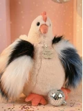 DOUDOU ET COMPAGNIE DOUDOU przytulanka kurka Poulette Histoire d'Ours 20 cm beżowa