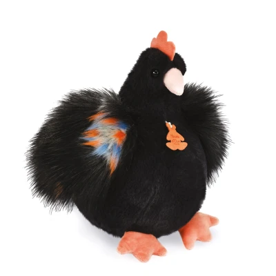 DOUDOU ET COMPAGNIE DOUDOU przytulanka kurka Poulette Histoire d'Ours 28 cm czarna