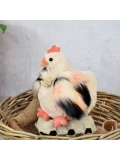 DOUDOU ET COMPAGNIE DOUDOU przytulanka kurka Poulette Histoire d'Ours 20 cm beżowa