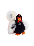 DOUDOU ET COMPAGNIE DOUDOU przytulanka kogucik Coq'Rico Histoire d'Ours 26 cm czarno-biały
