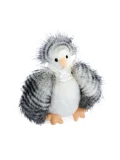 DOUDOU ET COMPAGNIE DOUDOU przytulanka kurka Poulette Histoire d'Ours 20 cm biało-szara