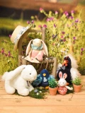 DOUDOU ET COMPAGNIE DOUDOU przytulanka kogucik Coq'Rico Histoire d'Ours 26 cm czarno-biały