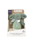 DOUDOU ET COMPAGNIE DOUDOU lampka nocna muzyczna Lapin Doudou Culbuto  16 cm zielony szałwiowy