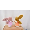 DOUDOU ET COMPAGNIE DOUDOU lampka nocna muzyczna Lapin Doudou Culbuto  16 cm różowa