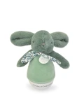 DOUDOU ET COMPAGNIE DOUDOU lampka nocna muzyczna Lapin Doudou Culbuto  16 cm zielony szałwiowy