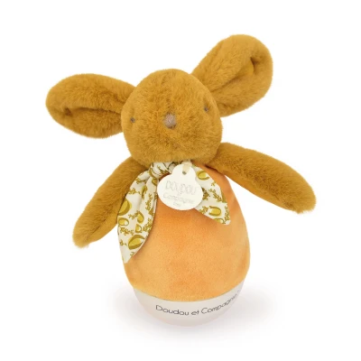 DOUDOU ET COMPAGNIE DOUDOU lampka nocna muzyczna Lapin Doudou Culbuto  16 cm ochra