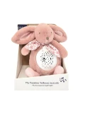 DOUDOU ET COMPAGNIE DOUDOU lampka projektor muzyczny króliczek Lapin Doudou Projection  19 cm różowy