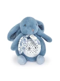 DOUDOU ET COMPAGNIE DOUDOU lampka projektor muzyczny króliczek Lapin Doudou Projection  19 cm niebieski