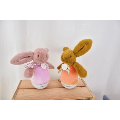 DOUDOU ET COMPAGNIE DOUDOU lampka nocna muzyczna Lapin Doudou Culbuto  16 cm ochra