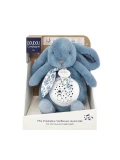 DOUDOU ET COMPAGNIE DOUDOU lampka projektor muzyczny króliczek Lapin Doudou Projection  19 cm niebieski