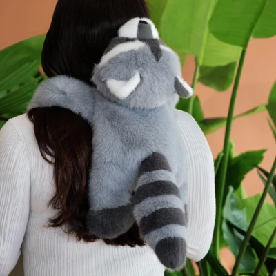 DOUDOU ET COMPAGNIE DOUDOU obciążeniowy pluszowy szop pracz Podcoll Histoire d'Ours 50 cm szary