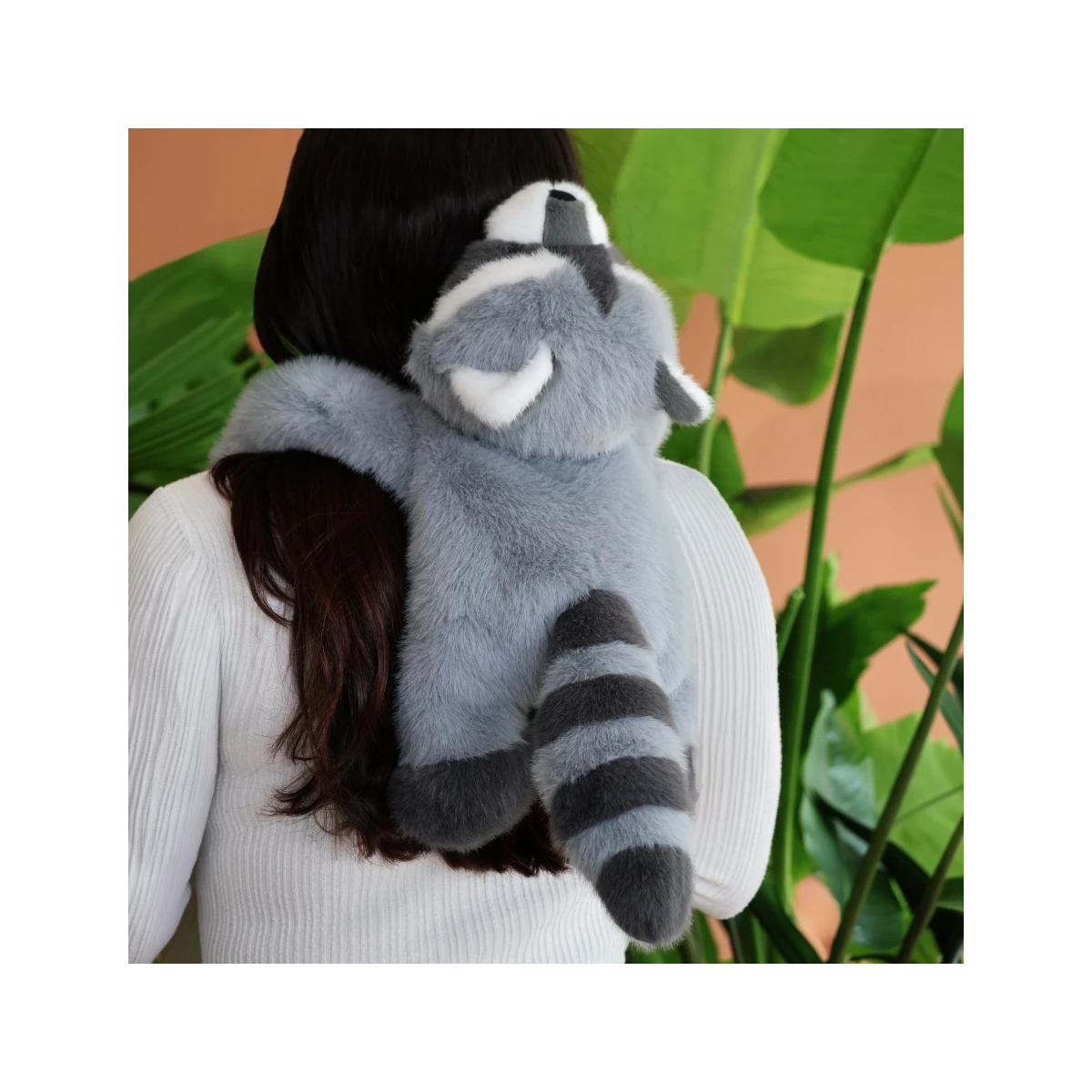 DOUDOU ET COMPAGNIE DOUDOU obciążeniowy pluszowy szop pracz Podcoll Histoire d'Ours 50 cm szary