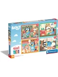 Clementoni 21530 Puzzle 4 w 1 Bluey
