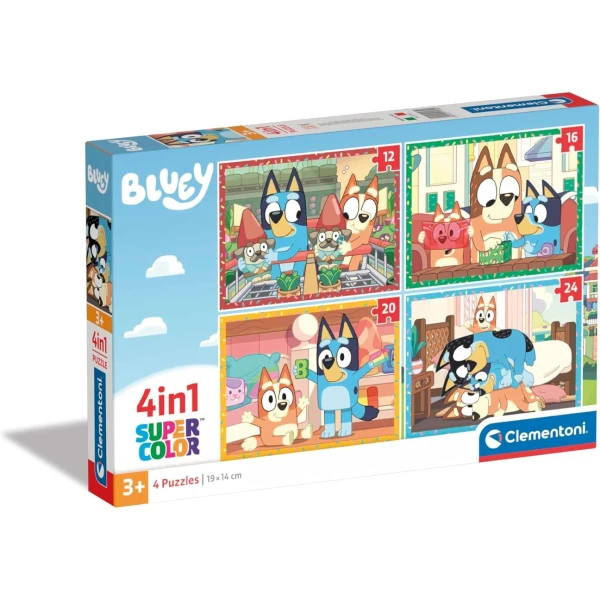 Clementoni 21530 Puzzle 4 w 1 Bluey