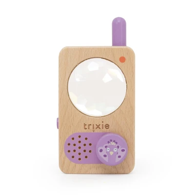 TRIXIE Drewniany walkie-talkie krótkofalówka Paw Baby