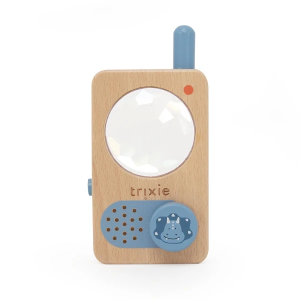 TRIXIE Drewniany walkie-talkie krótkofalówkaTriceratops Baby