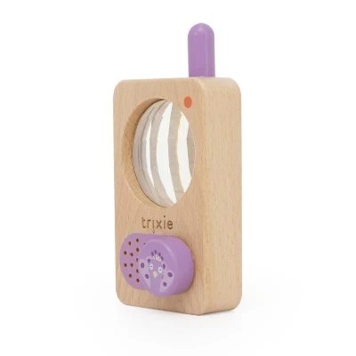 TRIXIE Drewniany walkie-talkie krótkofalówka Paw Baby