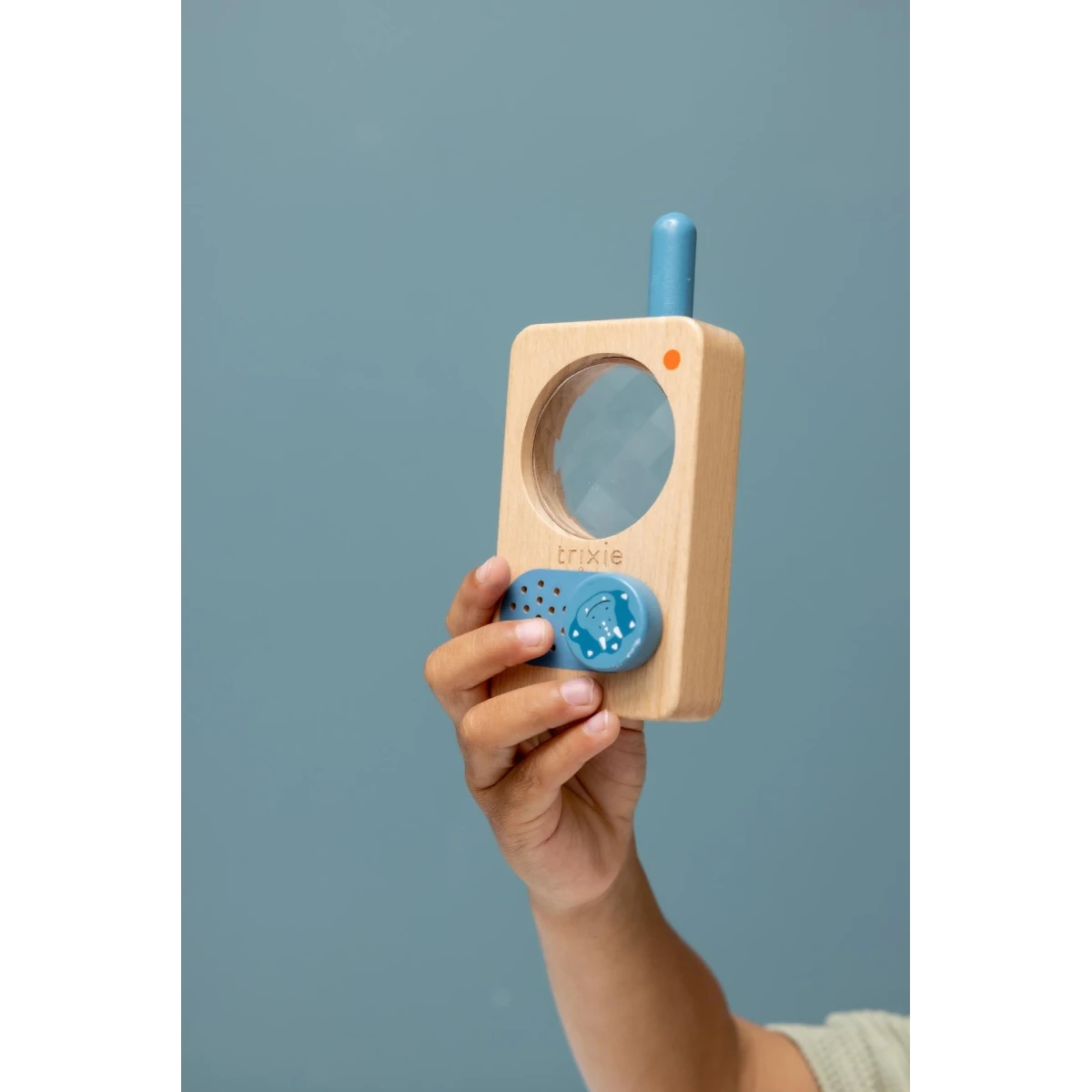 TRIXIE Drewniany walkie-talkie krótkofalówkaTriceratops Baby