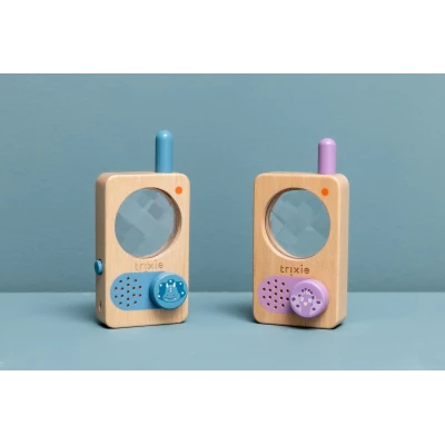 TRIXIE Drewniany walkie-talkie krótkofalówkaTriceratops Baby