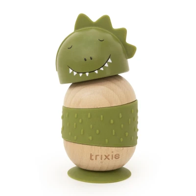 TRIXIE Drewniana silikonowa zabawka do bujania Dinozaur Baby