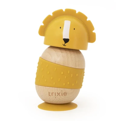 TRIXIE Drewniana silikonowa zabawka do bujania Lew Baby