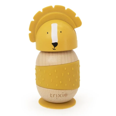 TRIXIE Drewniana silikonowa zabawka do bujania Lew Baby
