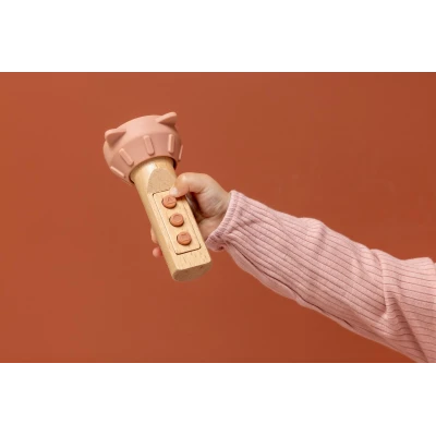 TRIXIE Drewniana latarka z silikonowymi elementami Kot Baby