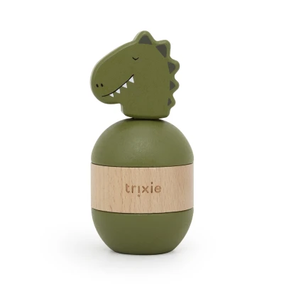 TRIXIE Drewniana układanka z grzechotką Dinozaur Baby