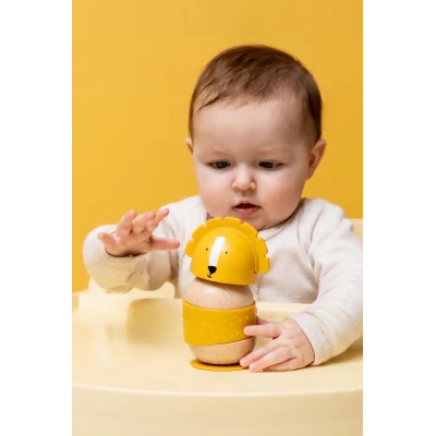 TRIXIE Drewniana układanka z grzechotką Lew Baby
