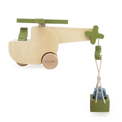 TRIXIE Drewniany helikopter ze zwierzątkami Baby