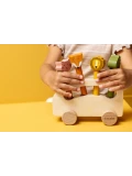 TRIXIE Drewniany autobus ze zwierzątkami pop-up Baby
