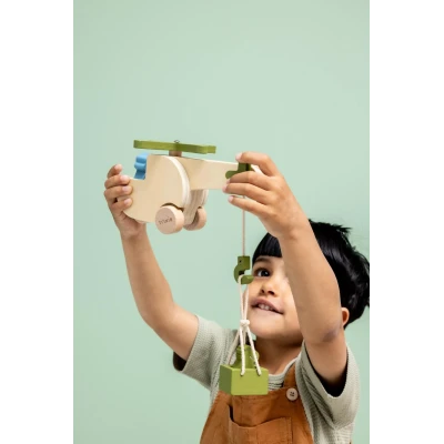 TRIXIE Drewniany helikopter ze zwierzątkami Baby