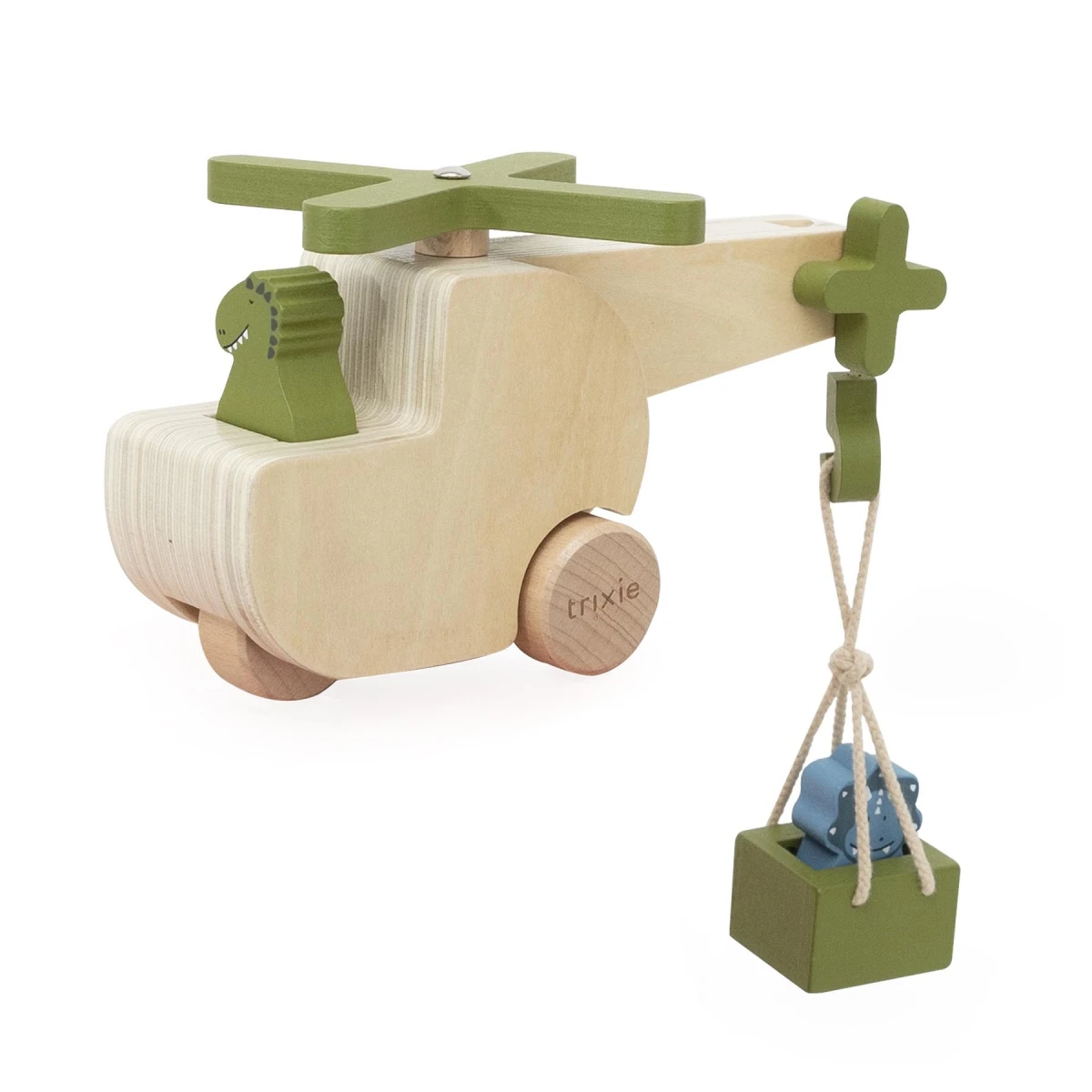 TRIXIE Drewniany helikopter ze zwierzątkami Baby