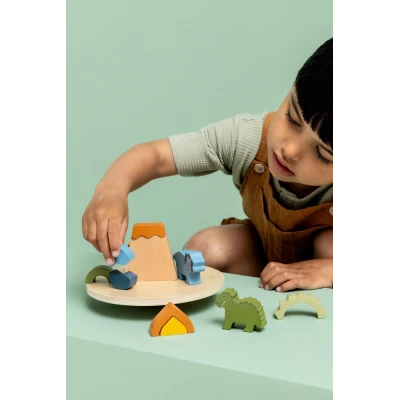 TRIXIE Drewniana gra zręcznościowa Radosna przygoda Dinozaura Baby