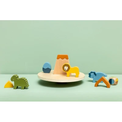 TRIXIE Drewniana gra zręcznościowa Radosna przygoda Dinozaura Baby