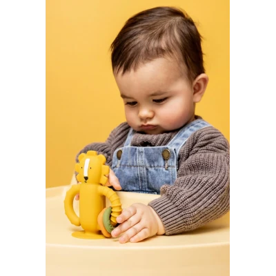 TRIXIE Silikonowa zabawka sensoryczna z przyssawką gryzak Lew Baby