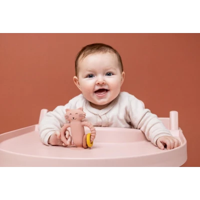TRIXIE Silikonowa zabawka sensoryczna z przyssawką gryzak Kot Baby