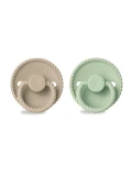FRIGG Mini Mocha Smoczek uspokajający 2-pak silikon 6-18m
