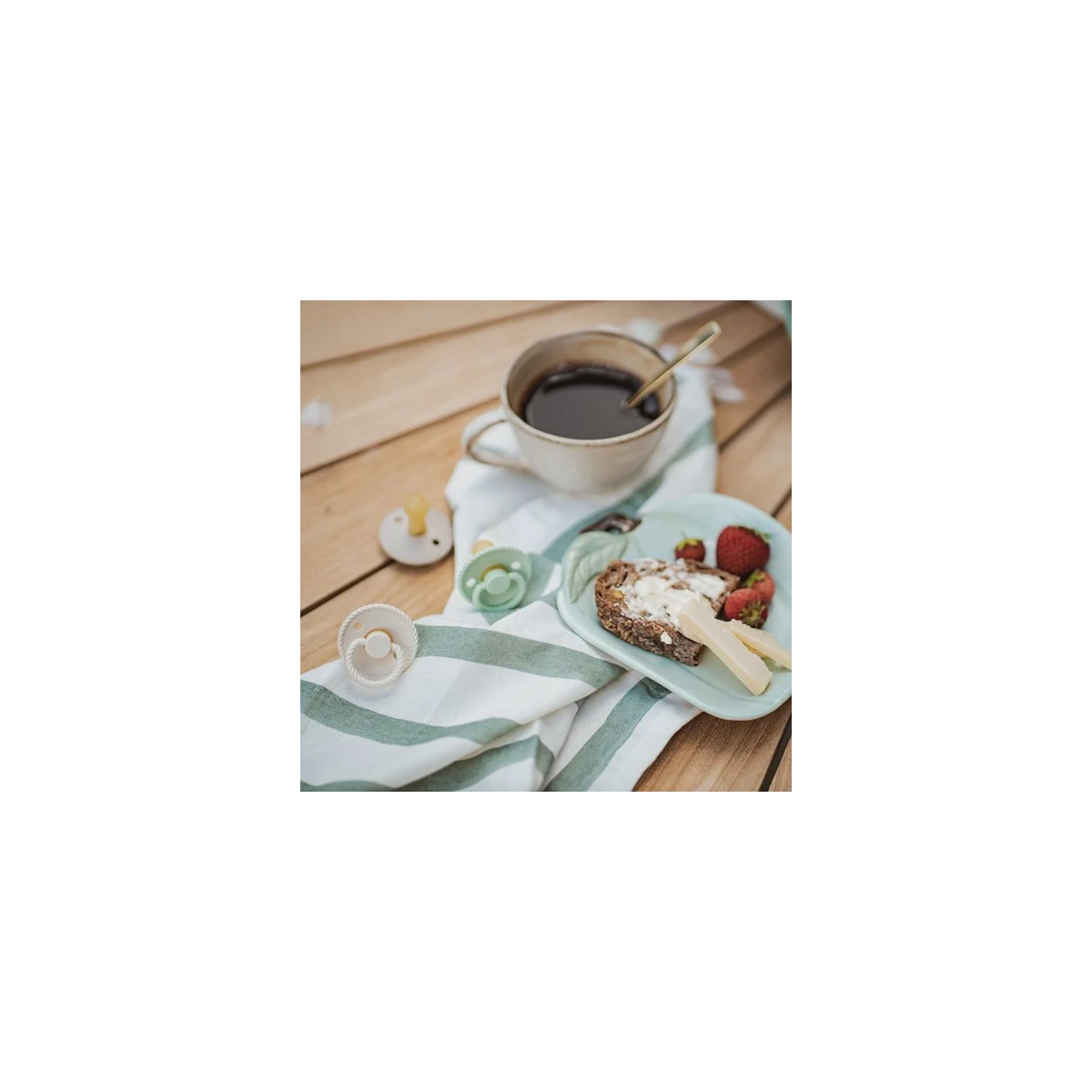 FRIGG Mini Mocha Smoczek uspokajający 2-pak silikon 6-18m