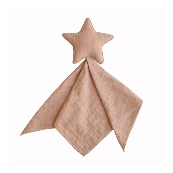 Mushie Kocyk przytulanka Lovey Star Natural