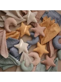 Mushie Kocyk przytulanka Lovey Star Natural